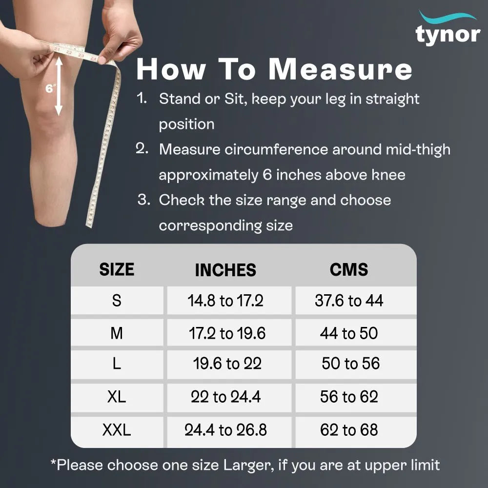 Tynor CURE Knee Support Sportif J 09 (Neoprene)