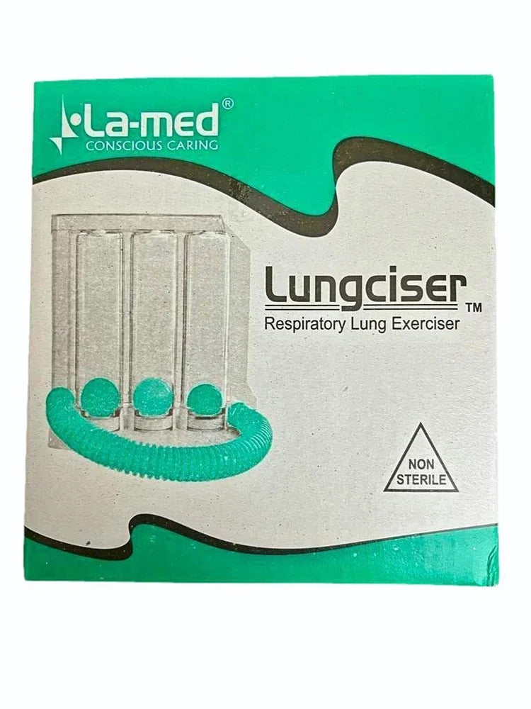 La Med Lungciser Respiratory Lung Exerciser 3 Ball Spirometer