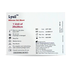 Lysil Silicone Gel Sheet (Fabric reinforced For Scar Treatment)