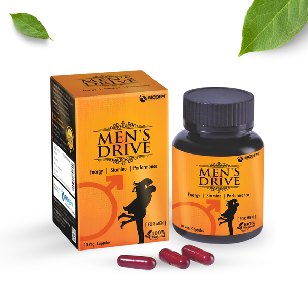 Men's Drive Capsules 10 Capsules | Natural Energy, Stamina & Performance Support for Men