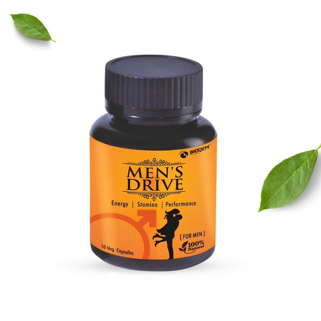 Men's Drive Capsules 10 Capsules | Natural Energy, Stamina & Performance Support for Men