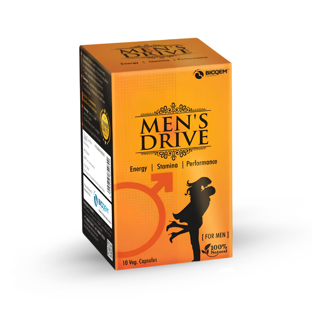 Men's Drive Capsules 10 Capsules | Natural Energy, Stamina & Performance Support for Men
