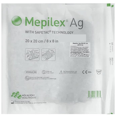 Mepilex Ag Antimicrobial Foam Dressing (20 x 20 cm) 287410