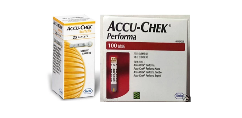 Accu Chek Performa Test Strips 100 With Free Soft-Clix Lancets (25)