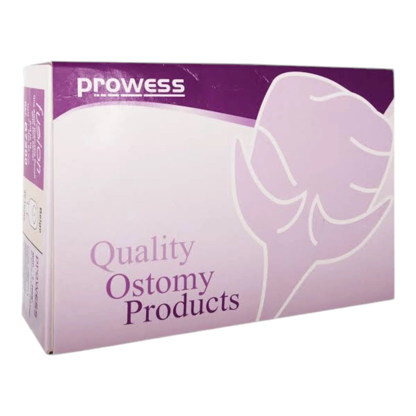 Prowess Fusion One Piece Ostomy Bag With Tail Closure Drainable Transparent-7200 TC 60mm (10 Pcs)