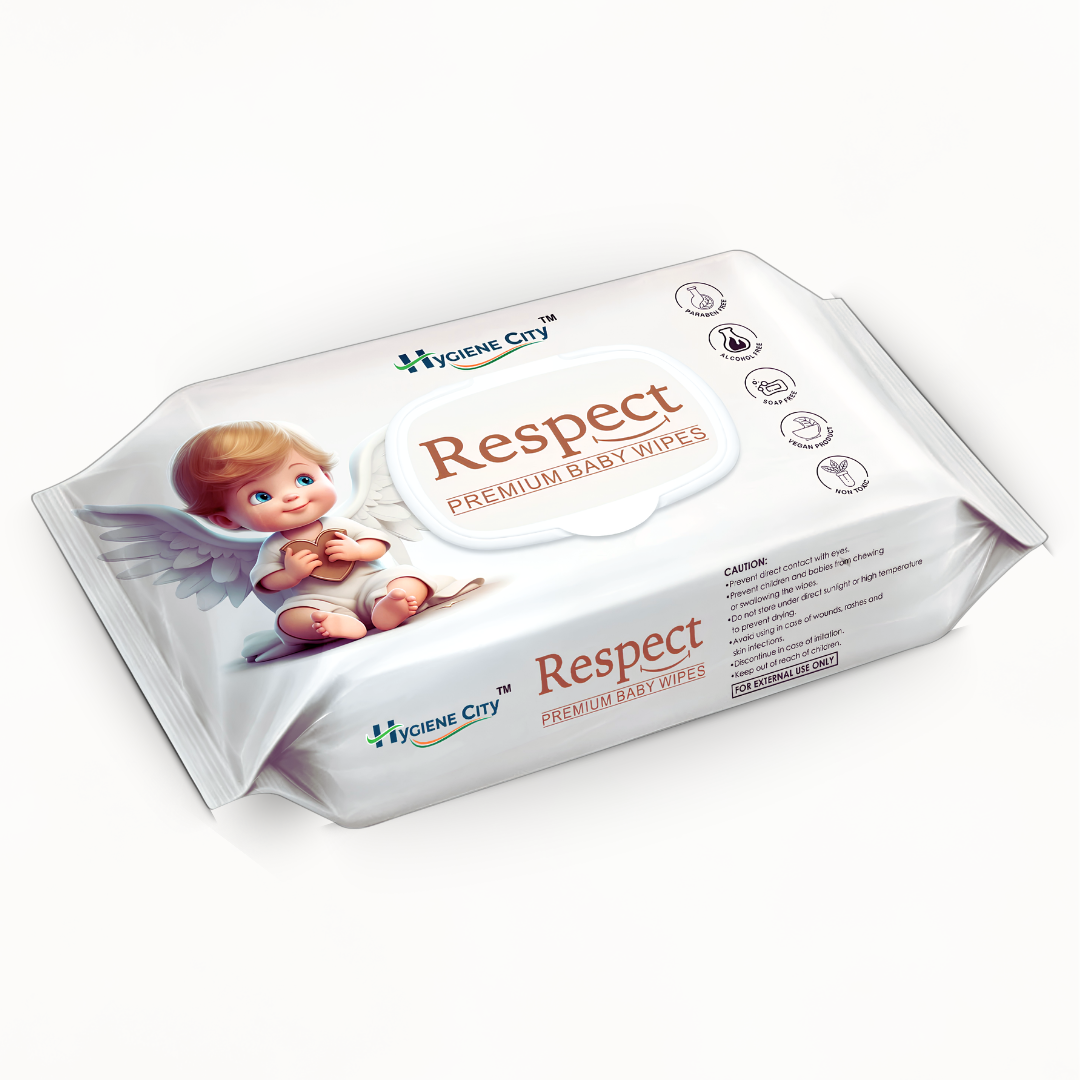 Respect Premium Baby Wipes | Soft & Gentle Wet Wipes for Babies | Resealable Pack