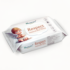 Respect Premium Baby Wipes | Soft & Gentle Wet Wipes for Babies | Resealable Pack