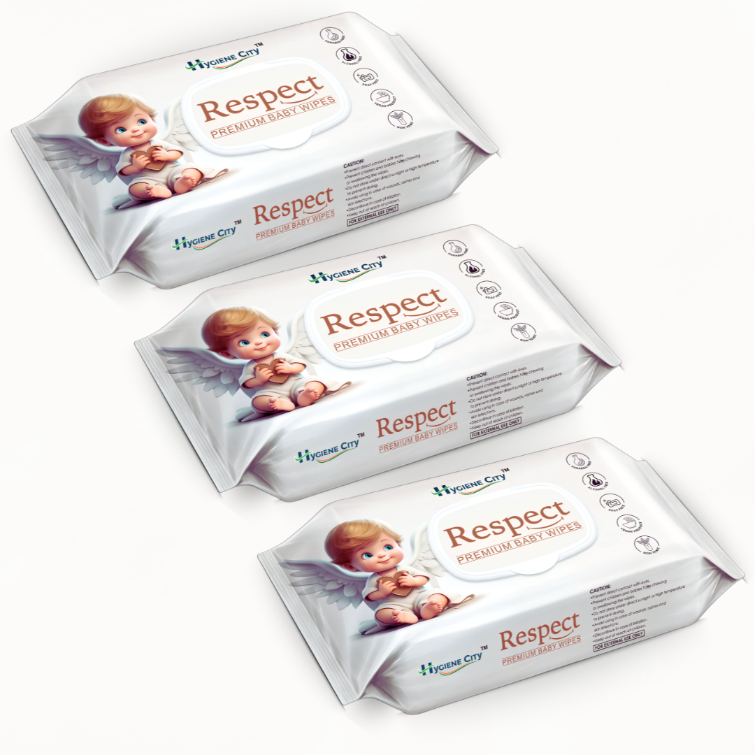 Respect Premium Baby Wipes | Soft & Gentle Wet Wipes for Babies | Resealable Pack