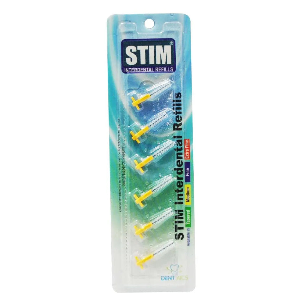 Stim Interdental Refill ISO-4 Medium (Yellow) (Pack Of 6)