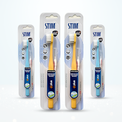 STIM Plus Ultra Dense Toothbrush – Pack of 3 | 4500+ Bristles for Max Plaque Removal