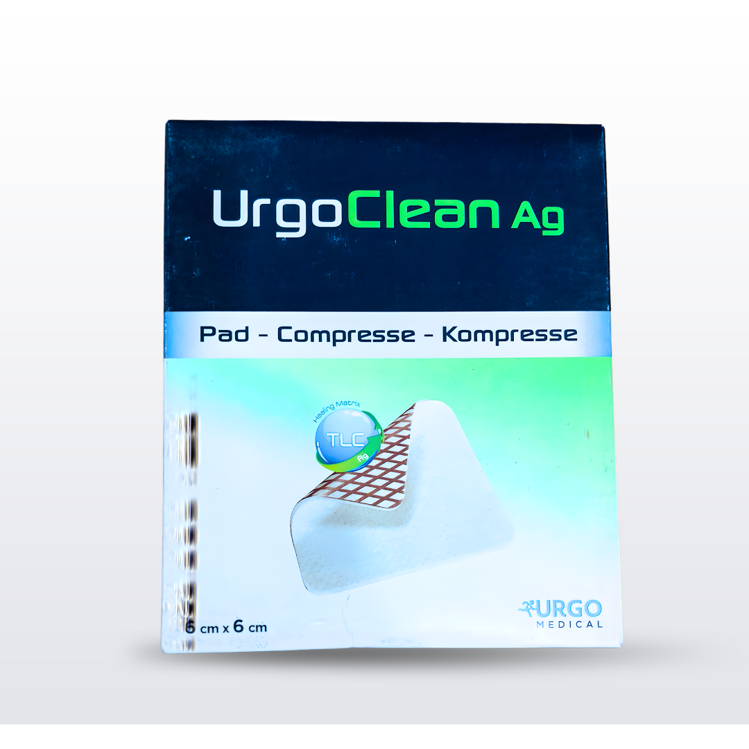 UrgoClean Ag Dressing 6x6 cm – Silver Antibacterial Wound Care Pad
