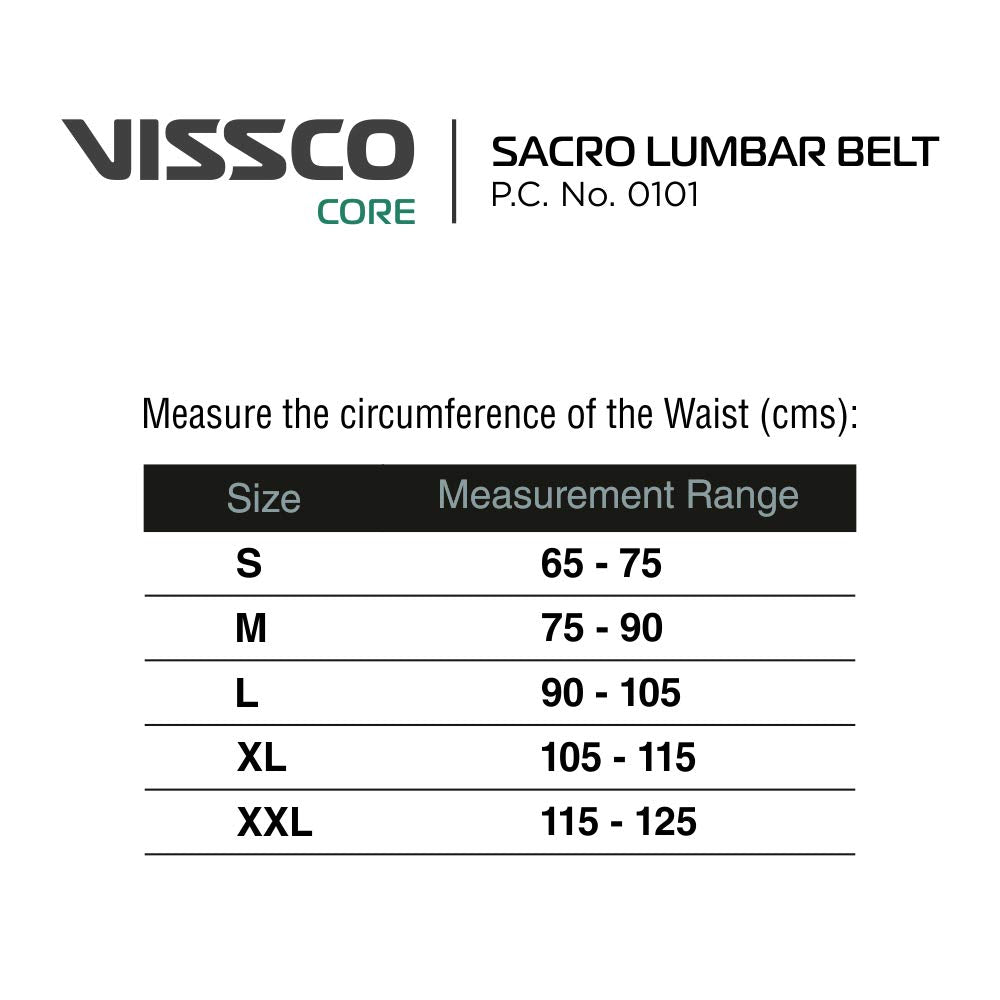 Vissco Sacro Lumbar Belt Double Strapping New Design PC0101
