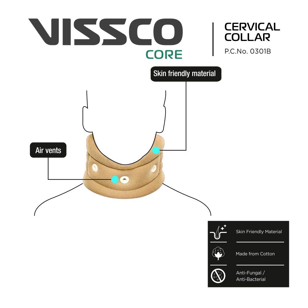 Vissco Cervical Collar with Chin Support Regular (0301)