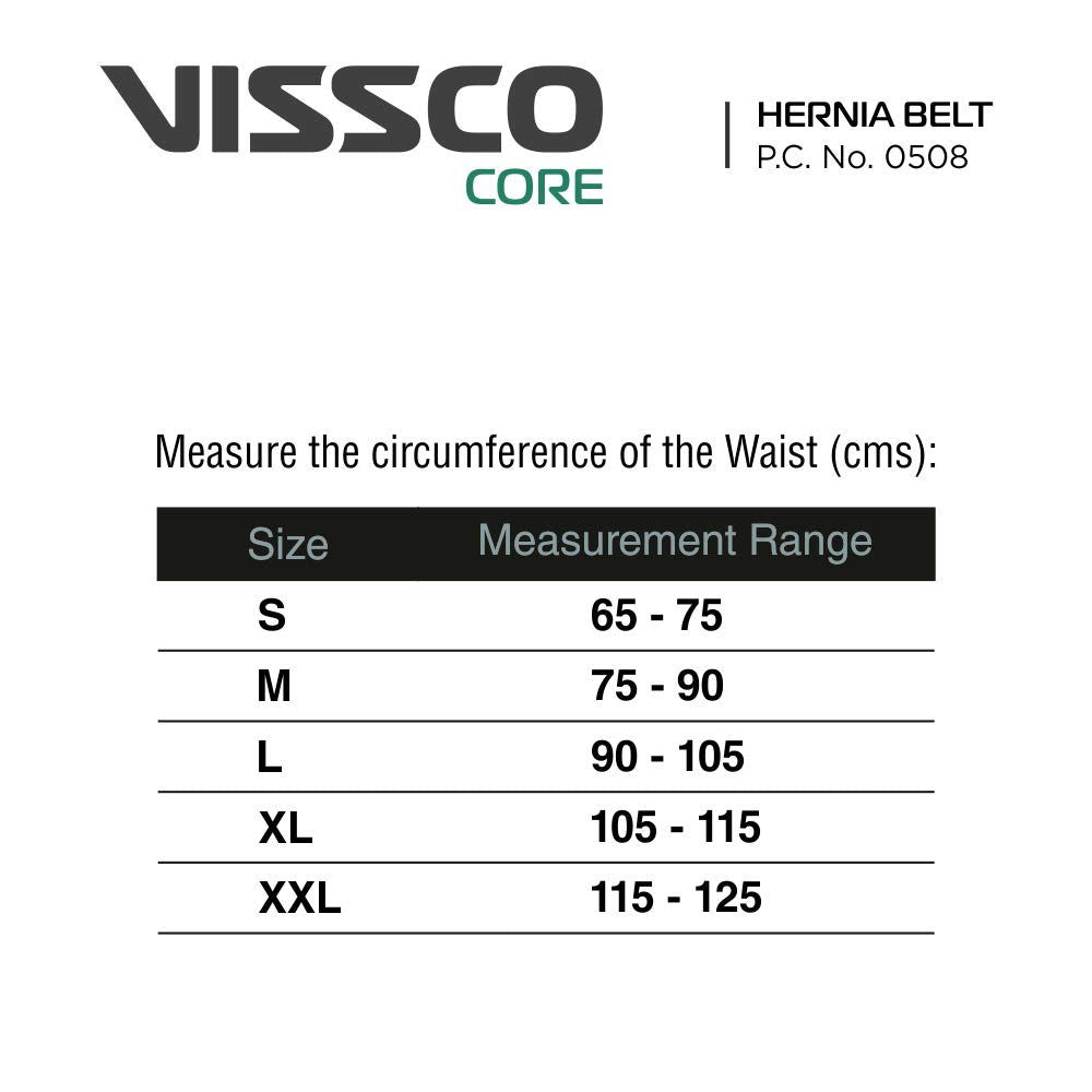 Vissco New Male Ingunial Hernia Belt Double Pad PC0508