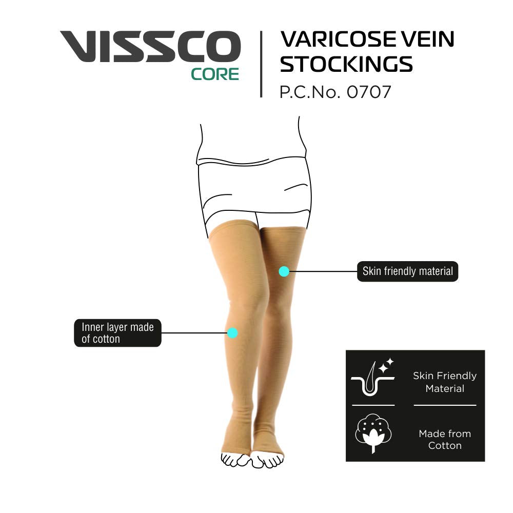 Vissco Medical Compression Stockings Below Knee PC-0716