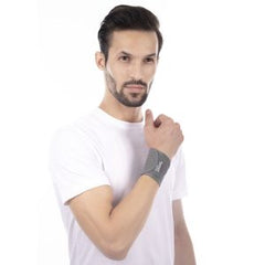 Wrist Brace With Double Lock, Grey, 1 Unit