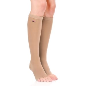 Medical Compression Stocking Knee High Class 2 (Pair), Beige, 1 Pair