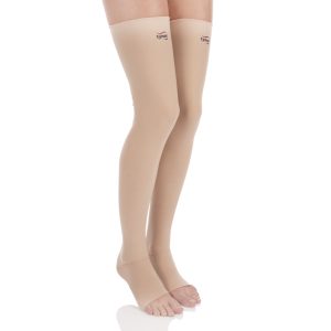 Medical Compression Stocking Thigh High Class 2 (Pair), Beige, 1 Pair