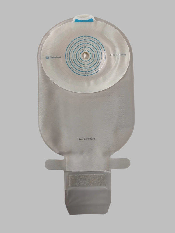 Coloplast Sensura Mio 1-Piece Open with inspection window Neutral Grey Ostomy Bag 10-55mm 10451
