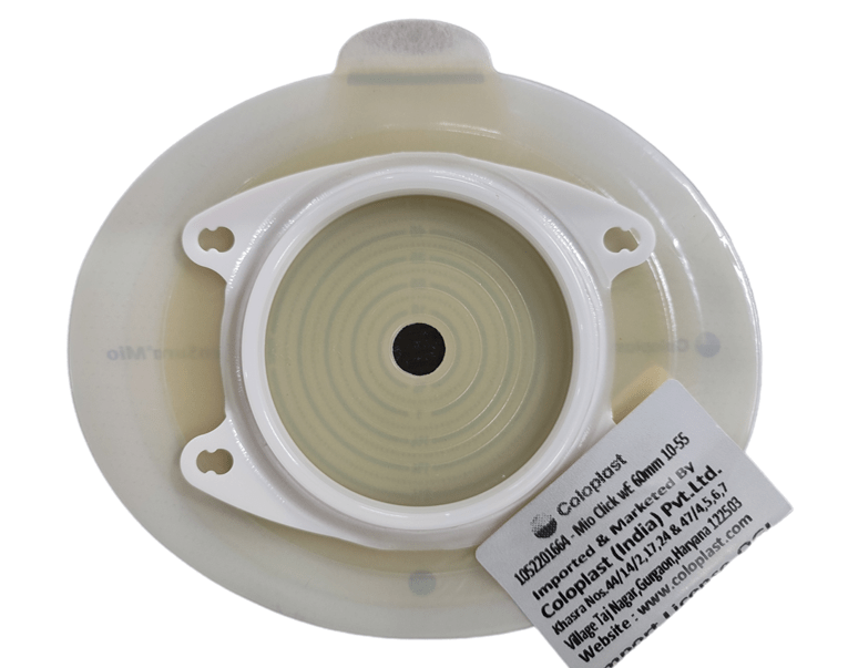 Coloplast Sensura Mio Click Ostomy Baseplate 2-Piece with Belt Ears 10522 60mm