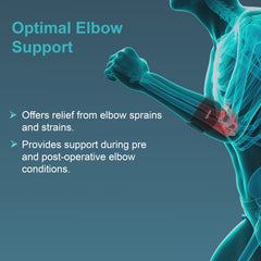 Tennis Elbow Support, Black, 1 Unit