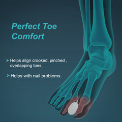 TOE Separator Silicone, White, 1 Pair