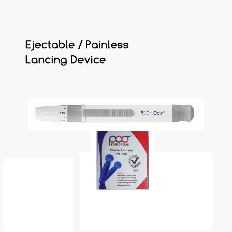 Painless Lancing Device +Lancets 100Pcs. (POCT)