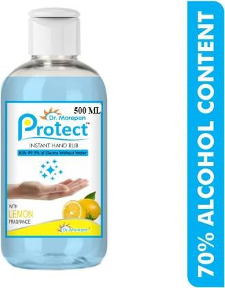 Dr. Morepen Hand Rub Lemon Extract Hand Wash, Hand Rub Bottle  (3 x 500 ml)