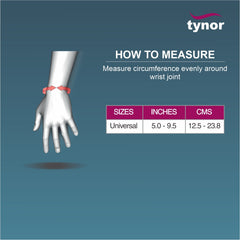 Wrist Brace With Thumb, Grey, 1 Unit