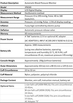 Omron Digital Blood Pressure Monitor JPN-500