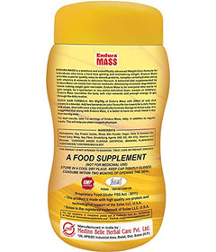 Endura Mass Weight Gainers/Mass Gainers  (500gm, Banana)