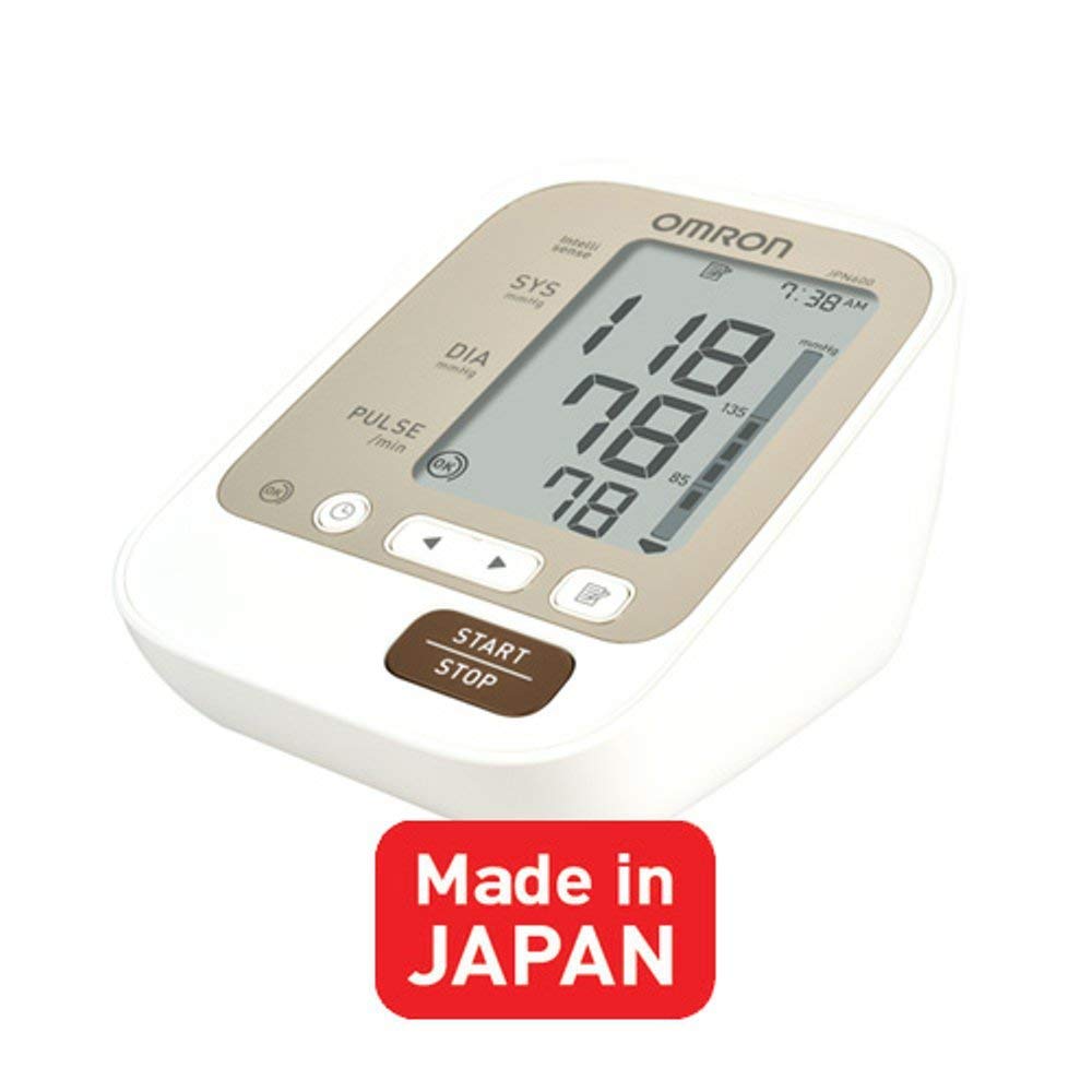 Omron Digital BP Monitor JPN-600 with BP Level Indicator, Storage bag and 90 Memory