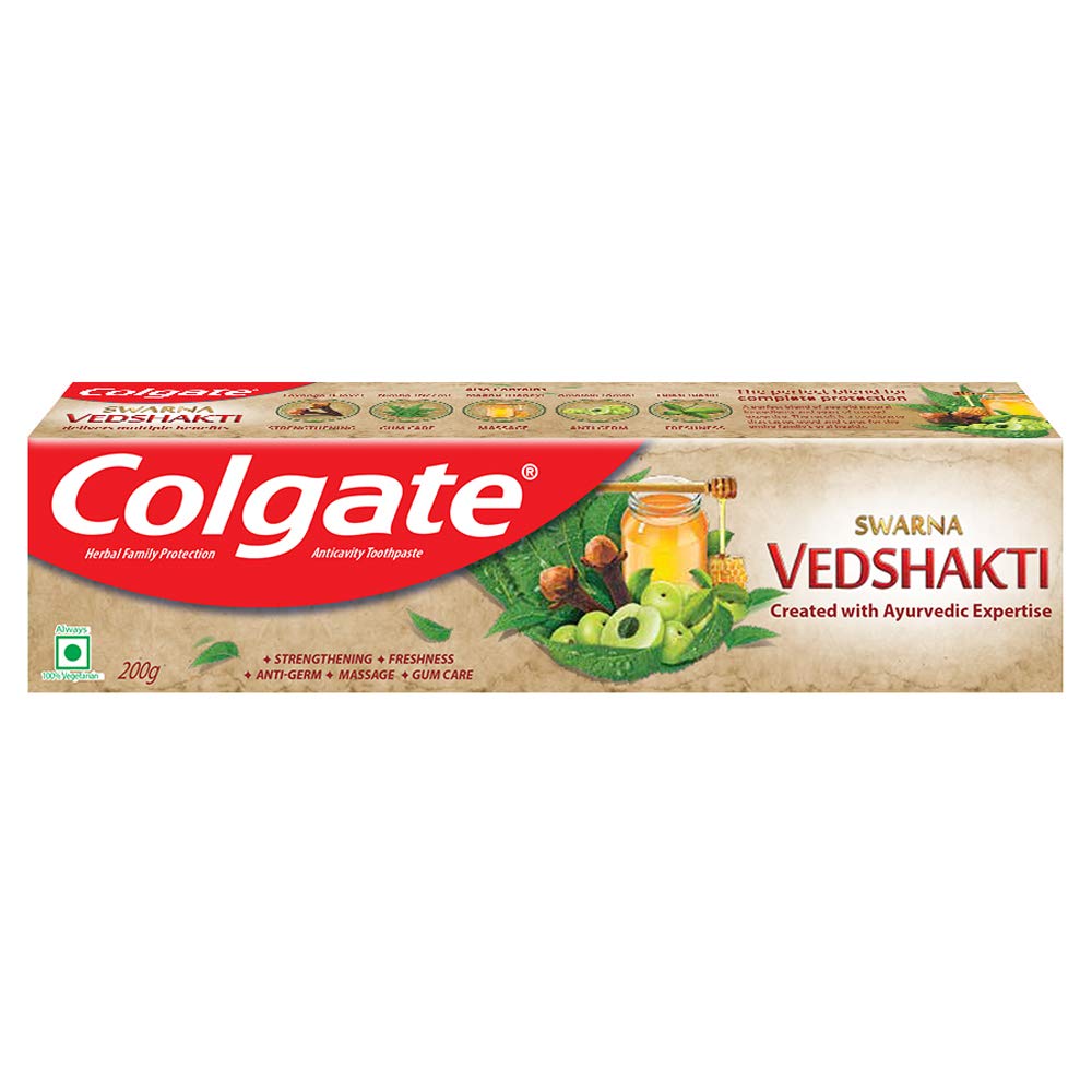 Colgate Swarna Vedshakti Toothpaste - 200gm (6 Pcs)