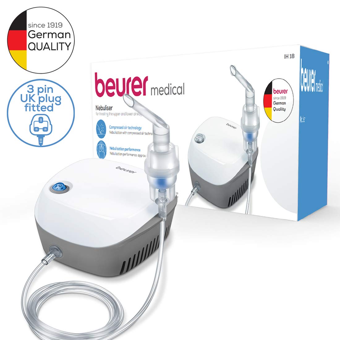 Nebulizer with Compressed Air Technology (IH-18) Beurer