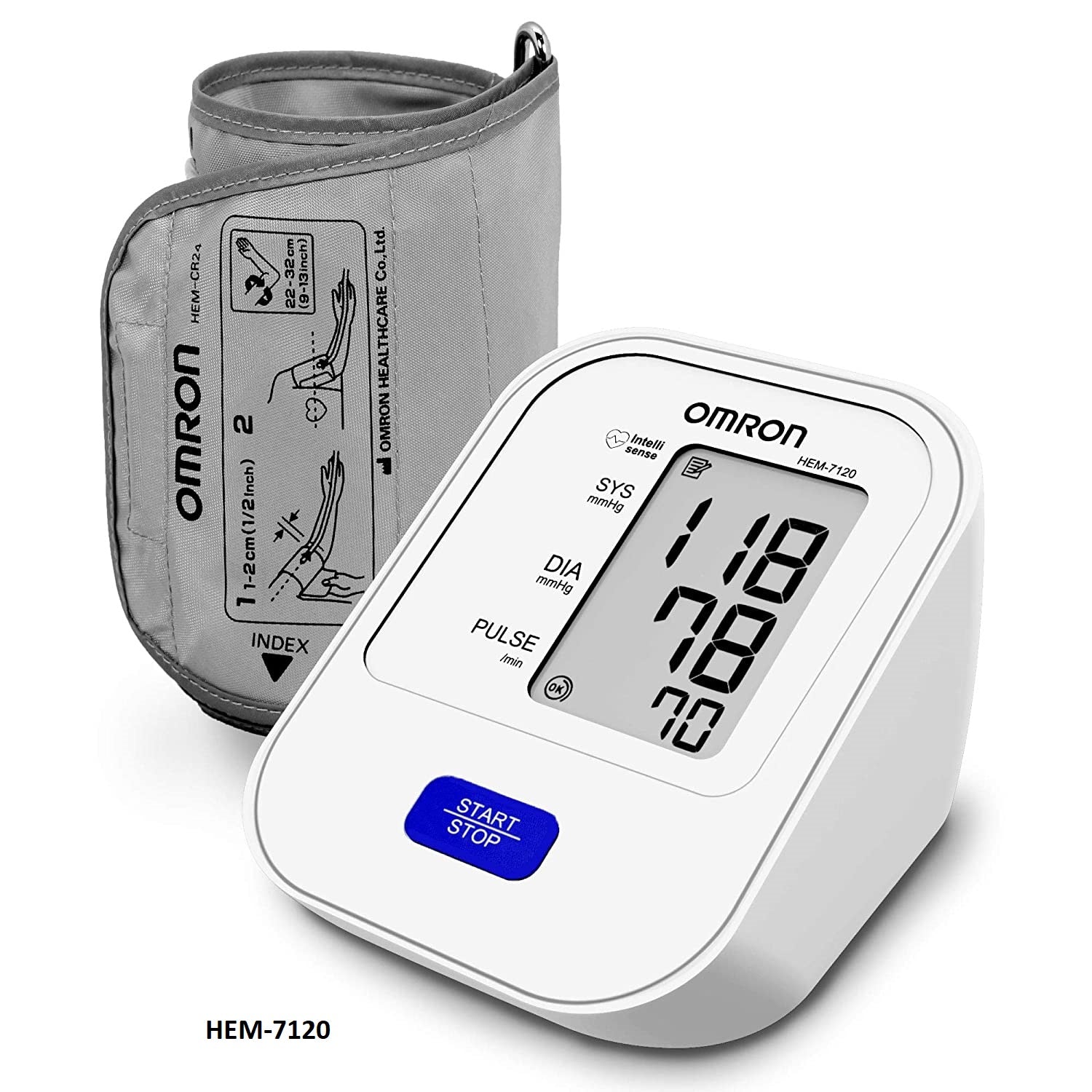 Omron Automatic Digital BP Monitor HEM-7120  With with Body Movement Detection & Irregular Heartbeat detection