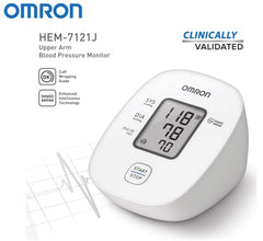 Omron Digital BP Monitor HEM-7121J with Cuff Wrapping Guide and intelliSense Technology
