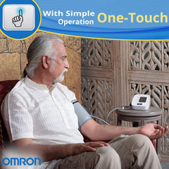 Omron Digital BP Monitor HEM-7121J with Cuff Wrapping Guide and intelliSense Technology