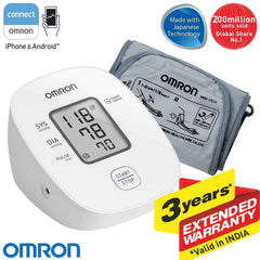 Omron Digital BP Monitor HEM-7121J with Cuff Wrapping Guide and intelliSense Technology