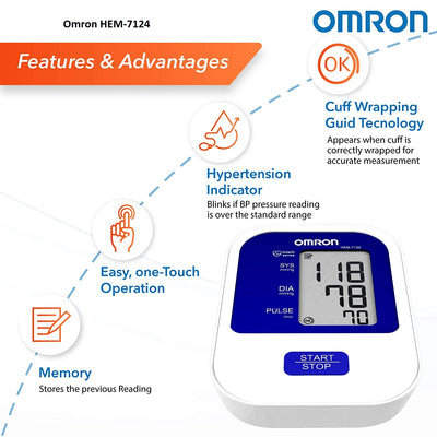 Fully Automatic Digital BP (Blood Pressure) Monitor HEM-7124