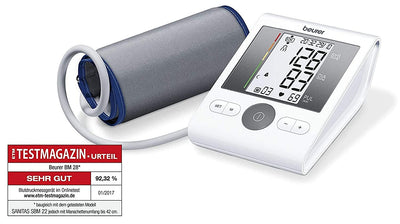 BP (Blood Pressure) Monitor (White) BM 28 Beurer with Adapter