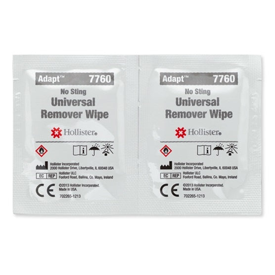 Hollister Adapt Universal Remover Wipes No Sting 7760