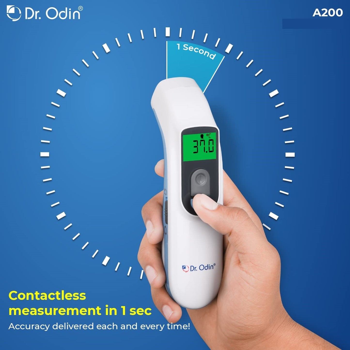 Dr Odin Infrared Thermometer (Non Contact Thermometer) A-200 (Body & Object)