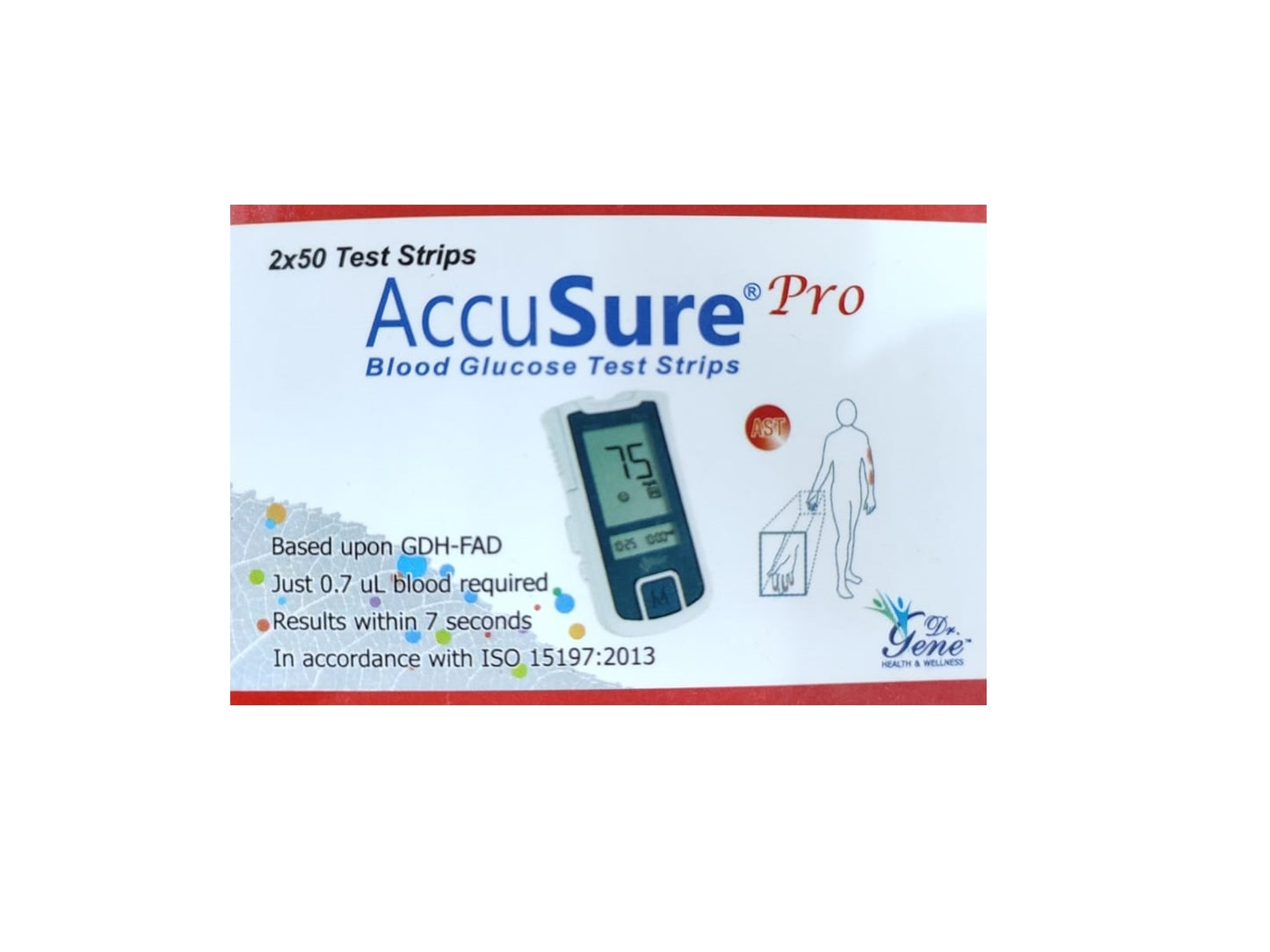 Accusure Pro Blood Glucose Test Strips (2 X50 Pack)