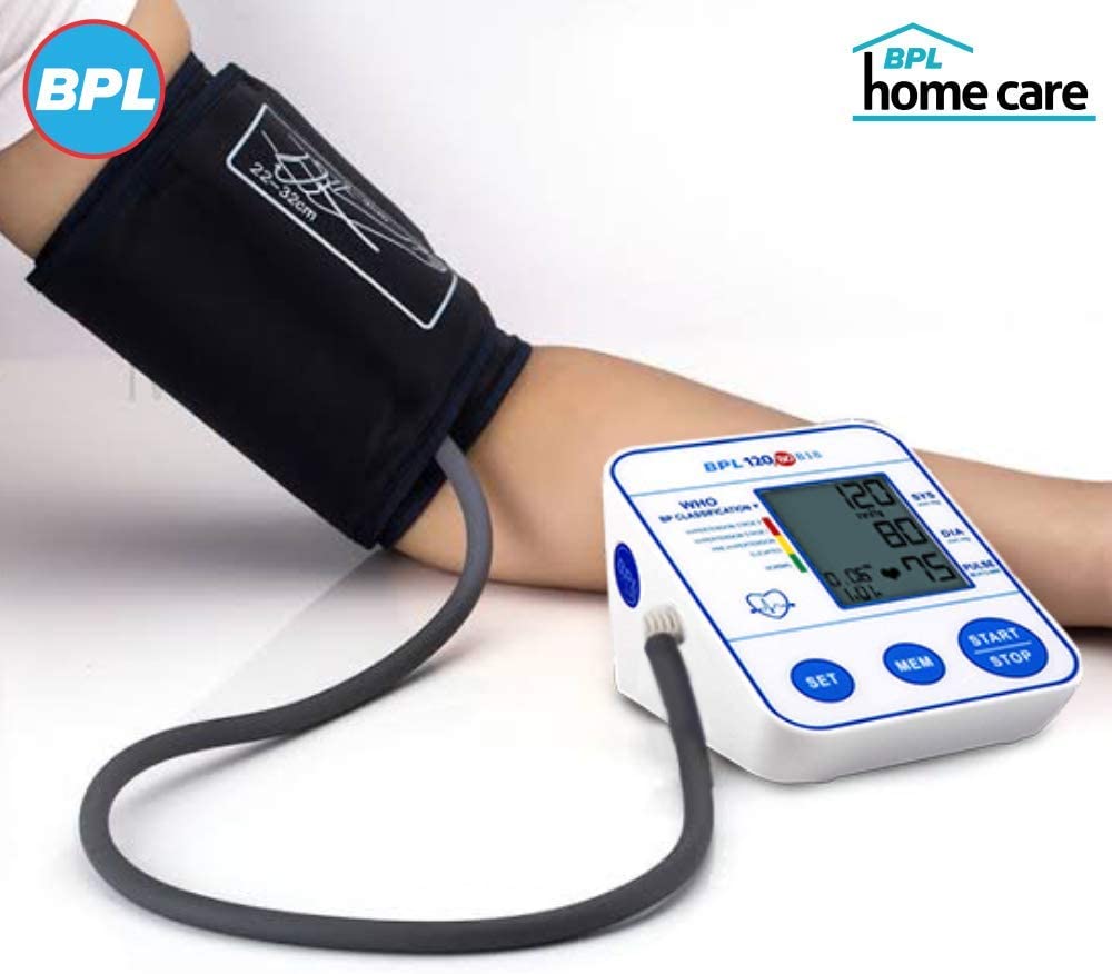 Automatic BP (Blood Pressure) Monitor/Machine with USB Compatibility B18 (White) BPL