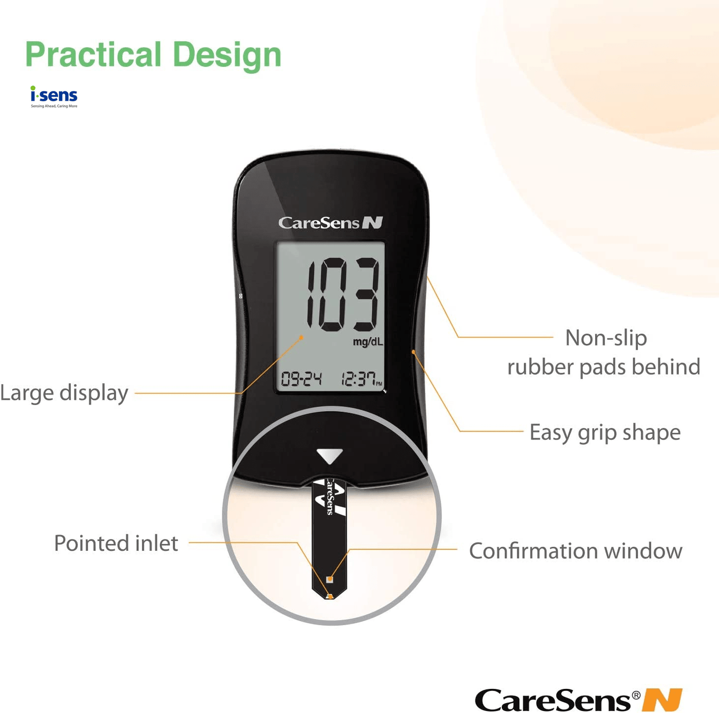 Caresense Machine CareSens N Blood Glucose Monitor Kit – MedineedsIndia