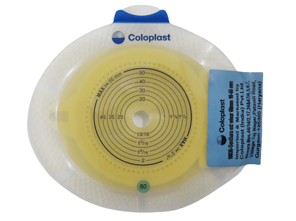 Coloplast 10366 SenSura 60mm Opaque Bag and Coloplast 10035 SenSura 60mm Extended Wear Base plate