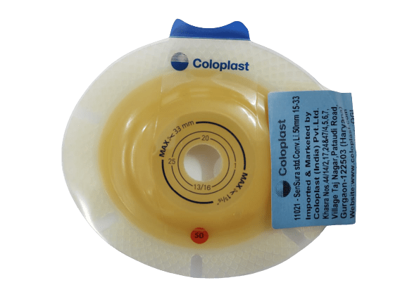 Coloplast 10365 Sensura 2-Piece Open Maxi Opaque 50mm and Coloplast 11021 SenSura Standard Wear Convex Light Base Plate 50mm (10-45mm)