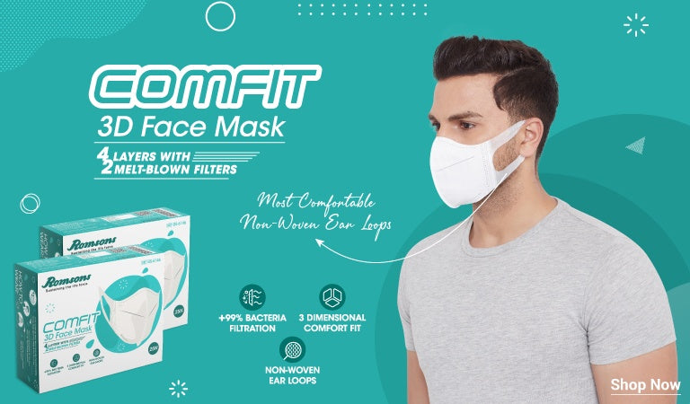 Romsons Comfit 3D Face Mask 25 Pcs