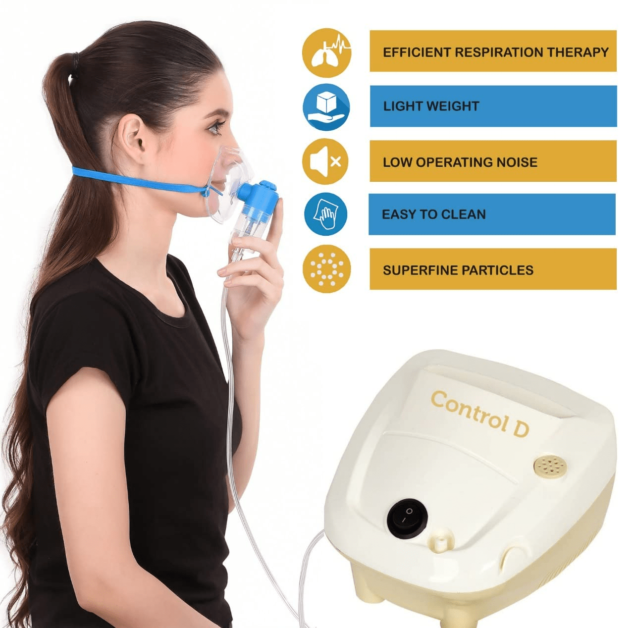 Control D Homely Nebulizer with Child & Adult Kit