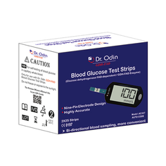 Dr Odin GDH-FAD Glucometer Kit (Glucometer, Lancing Device, 25 Lancets, Battery, Carrying Case)